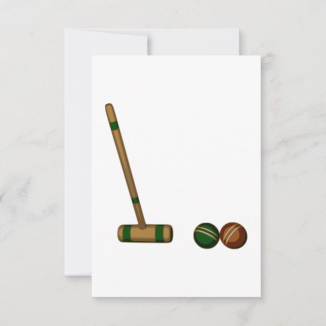 Croquet Mallet and Balls (Frente)