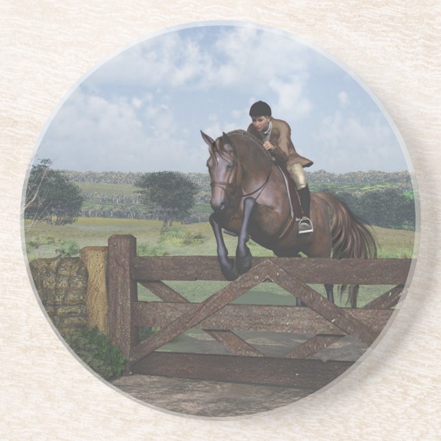 Cross Country - Jumping Horse Porta copos (Frente)