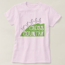 Cross Country Runners on Hill © T-Shirt