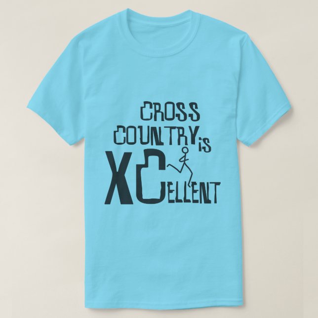 Cross Country Running é XCellent T-Shirt (Frente do Design)
