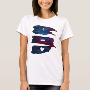 Cross Equals Love - Christian Women's T-Shirt