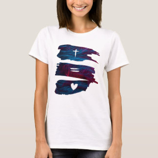 Cross Equals Love - Christian Women's T-Shirt