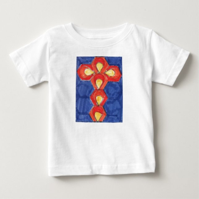 Cross Motif Toddler's Fine Jersey T-Shirt (Frente)