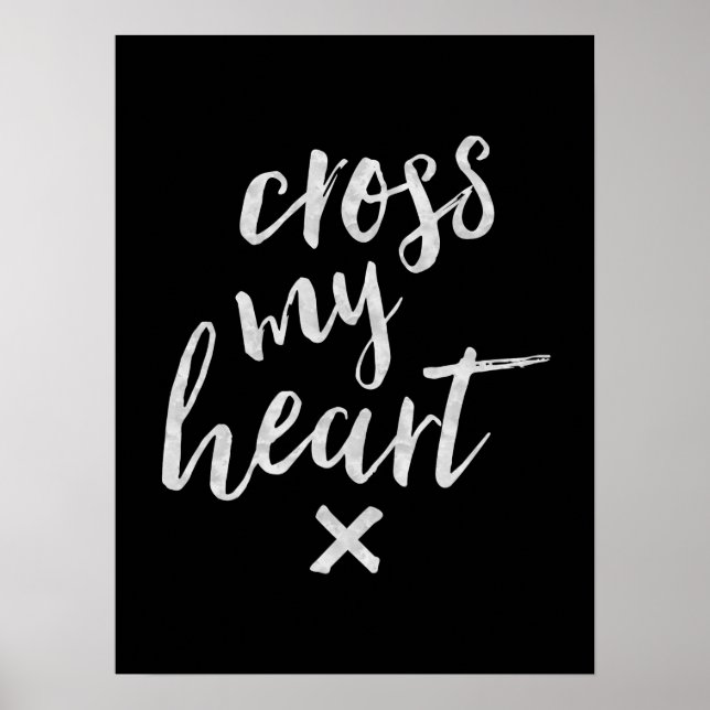 Cross My Heart - Inspirational Poster (Frente)