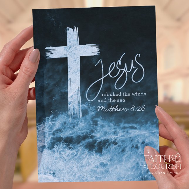 Cross on Water Dark Blue Scripting Bulletin (Criador carregado)