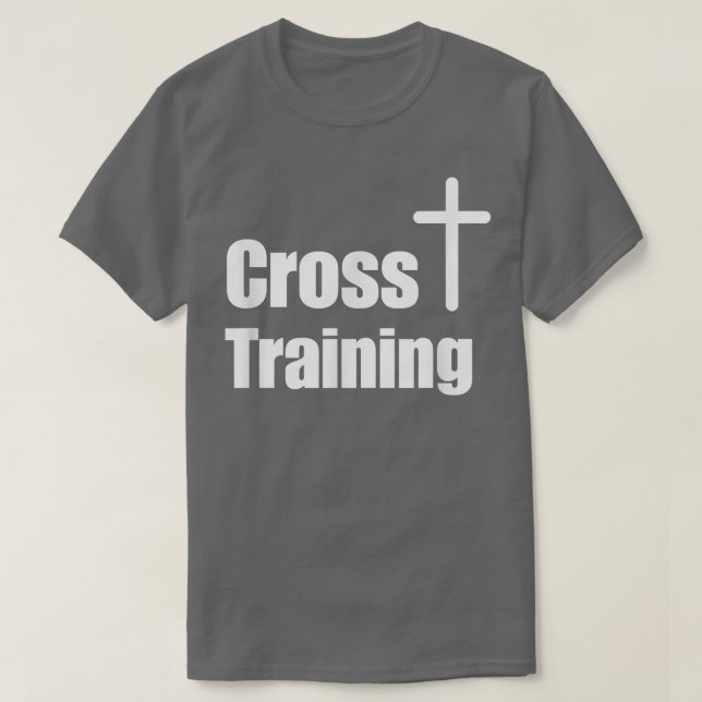 Cross Training Christian T-Shirt  Faith Workout Mo (Frente do Design)