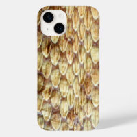 CROTALUS, RATTLESNAKE SKIN Cream Brown