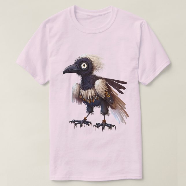 Crow Punk 02 T-Shirt (Frente do Design)