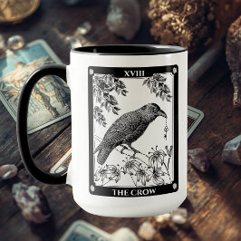 Crow Tarot Card Mug - Xícara e Xícara de Café Míst