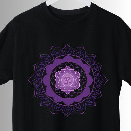 Crown Chakra Mandala - Sahasrara Com T-Shirt Om