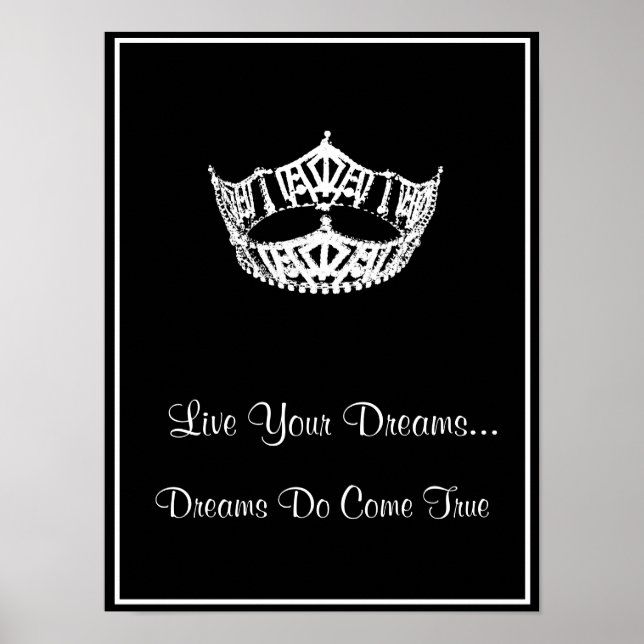 Crown Live Your Dreams Poster (Frente)