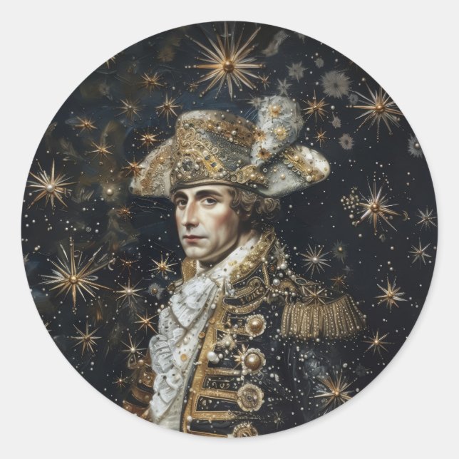 Crown Napoleon - Adesivos redondos para artigos de (Frente)