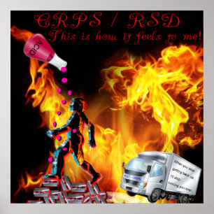 CRPS/RSD isto é como me sente o impressão ácido