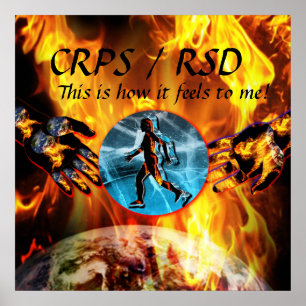 CRPS/RSD isto é como me sente!  Poster de Blzn