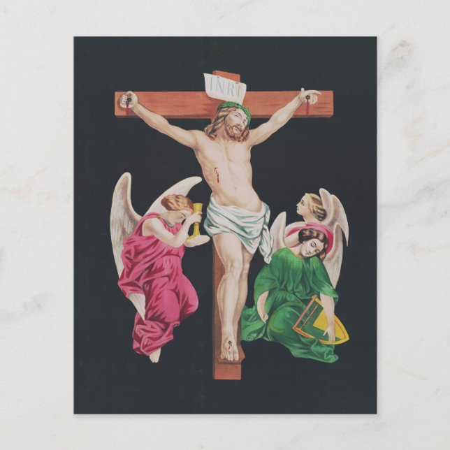 Crucificação medieval do Cristo de Jesus (Frente)