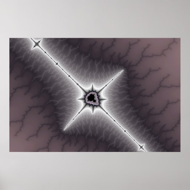 Crucifixo - Poster Fractal (Frente)