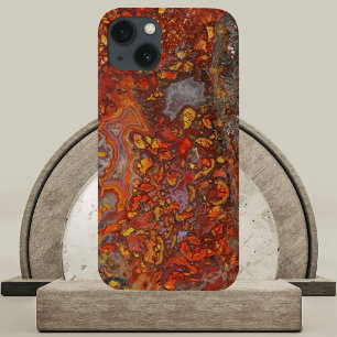 Cruentus Agate em tons de vermelho e marrom