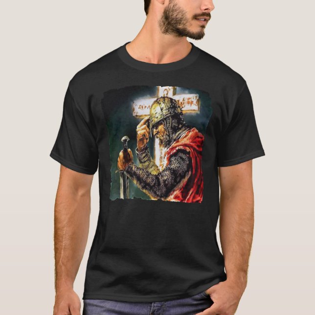 Crusader Knight Usyk Champion Classic T-Shirt (Frente)