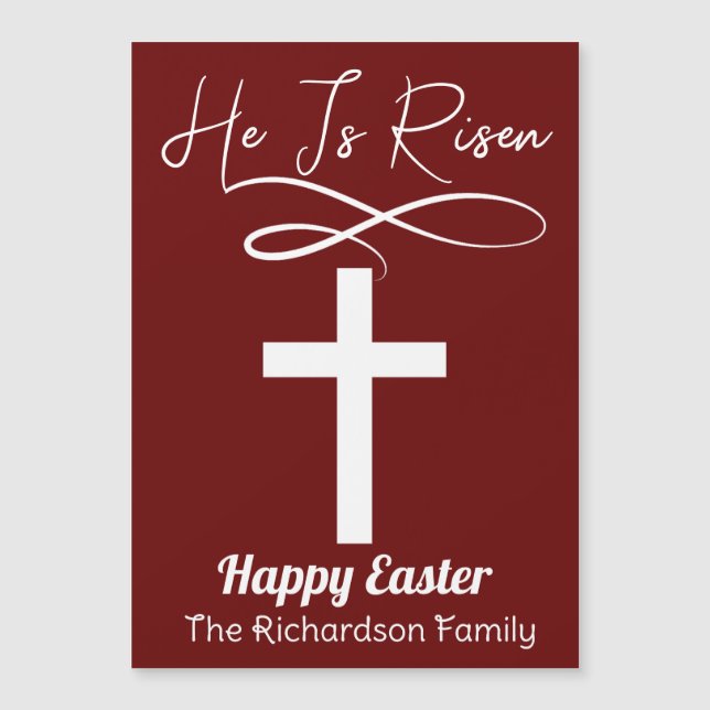 cruz cristã caligrafia simples e elegantes da Pásc (Frente)