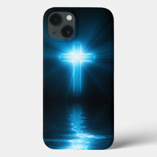 Cruz Cristã com Luz Azul