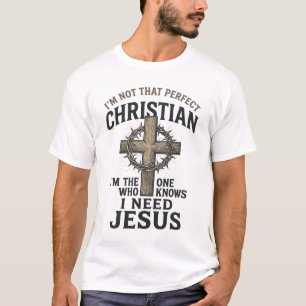Cruz Cristã Coroa de Espinhos Camisa Vintage Fé
