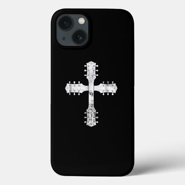 cruz de guitarra do culto cristão (Verso)
