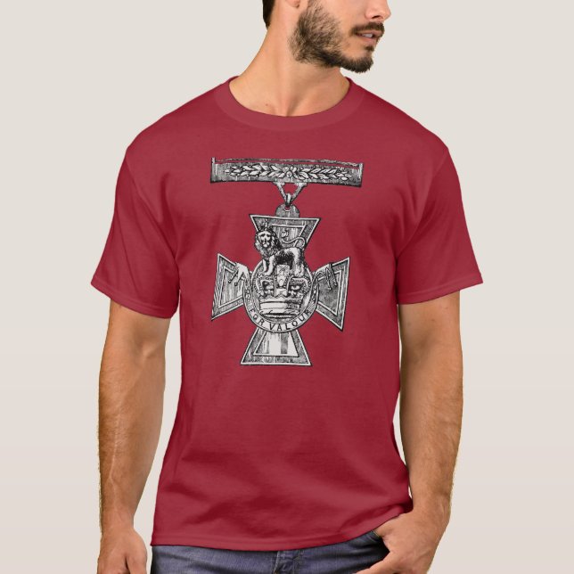 Cruz de Victoria para o t-shirt da valentia (Frente)