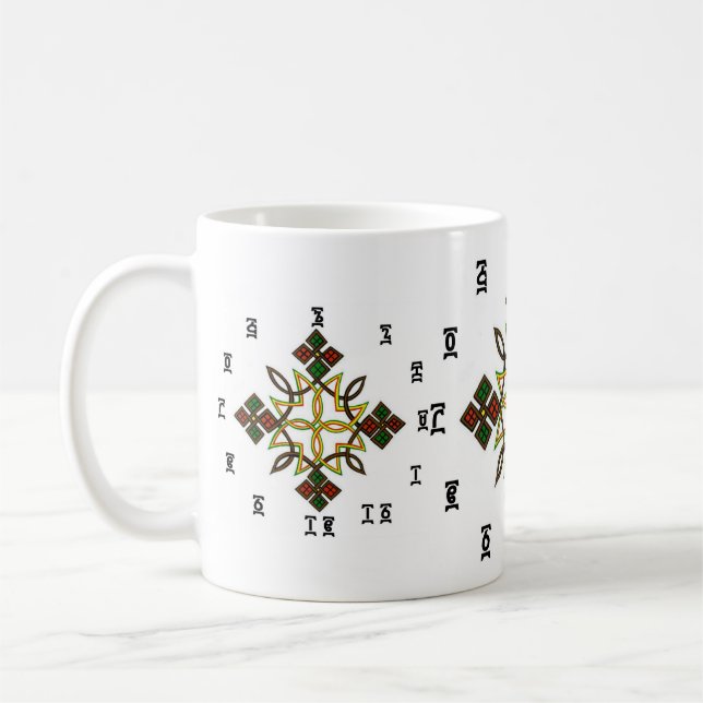 Cruz etíope - caneca do relógio de ponto (Esquerda)