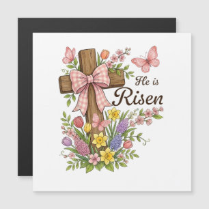 Cruz Floral Cristã - Ele Ressuscitou Religiosa