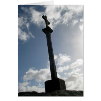 Cruz no cartão de Finisterre