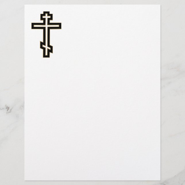 Cruz ortodoxa russa (Frente)