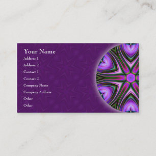 Cruze o cartão de visita da mandala