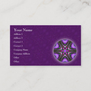 Cruze o cartão de visita da mandala