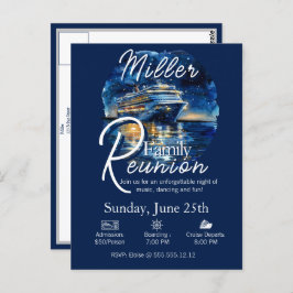 Cruzeiro de Reunião de Família Convite Azul e Bran
