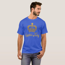 Crypto King T-Shirt em Royal Blue