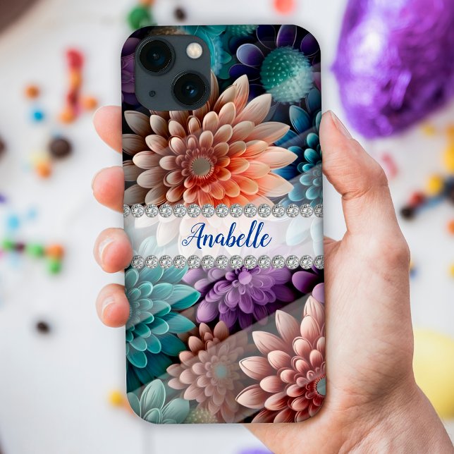 Crysântemos 3D coloridos, personalizados de estrut (Criador carregado)