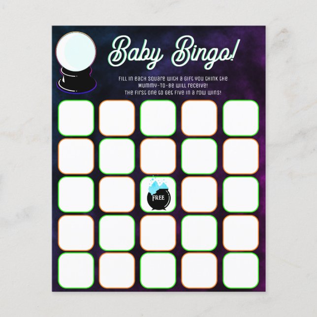 Crystal Ball Baby Bingo (Frente)