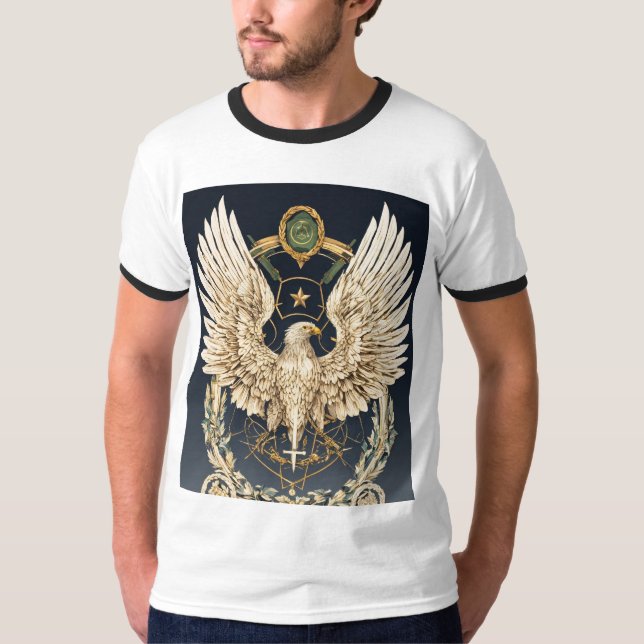 Crystal Eagle Majestade: Coleção Regal de T-Shirt (Frente)