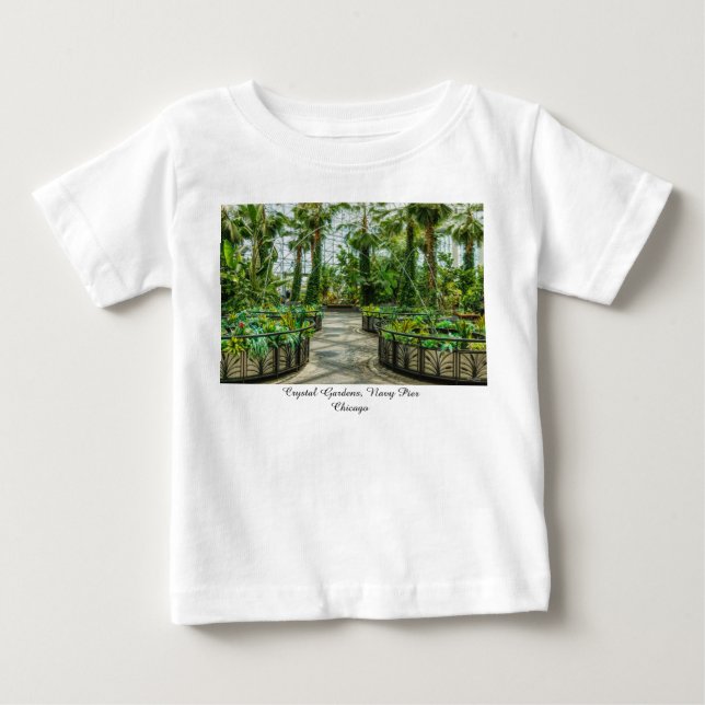 Crystal Gardens Salta Uma Camiseta De Bebê (Frente)