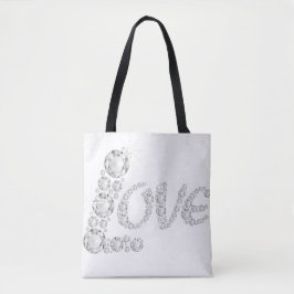 Crystal Love Tote Bag