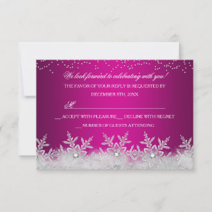 Crystal Snowflake Hot Pink - RSVP