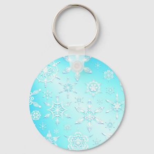 Crystal Snowflakes Chaveiro