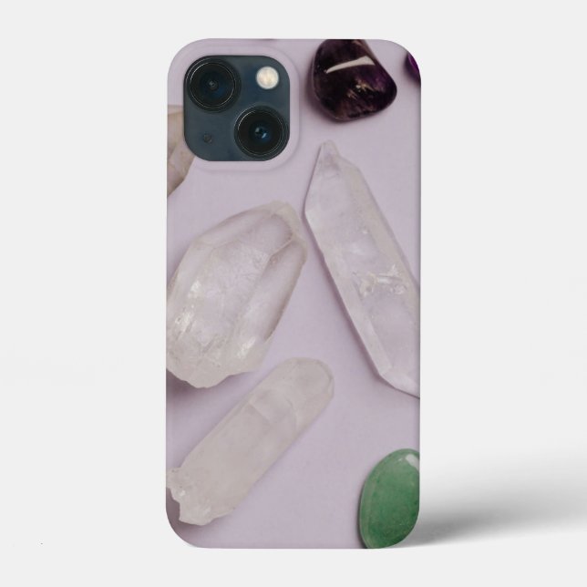 Crystals Gems Energy Vibes Design capas de iphone (Verso)