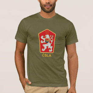 ČSLA - T-shirt Czechoslovak do emblema do exérci