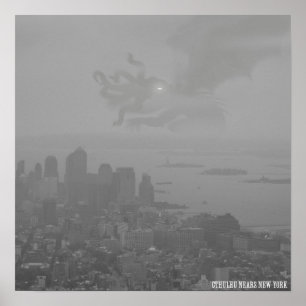 Cthulhu aproxima o poster de New York