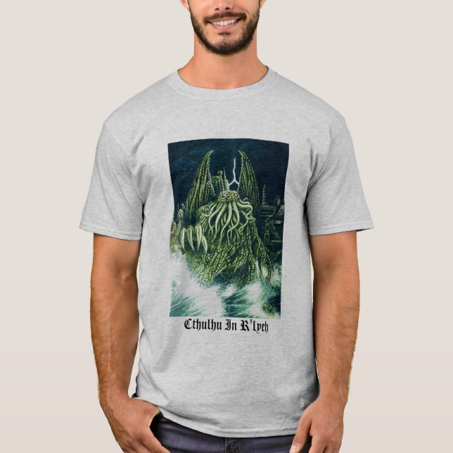 Cthulhu na camisa de R'lyeh (Frente)