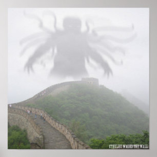 Cthulhu no poster da parede