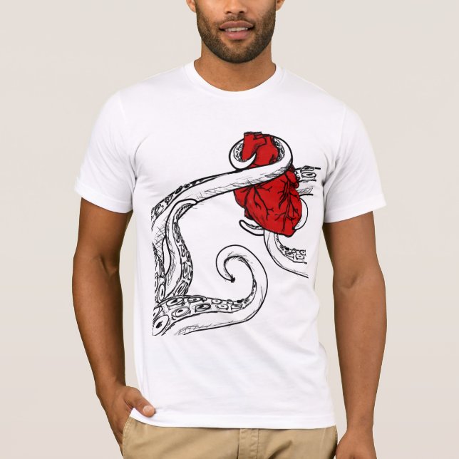 Cthulhu roubou minha camisa do coração T - (Frente)