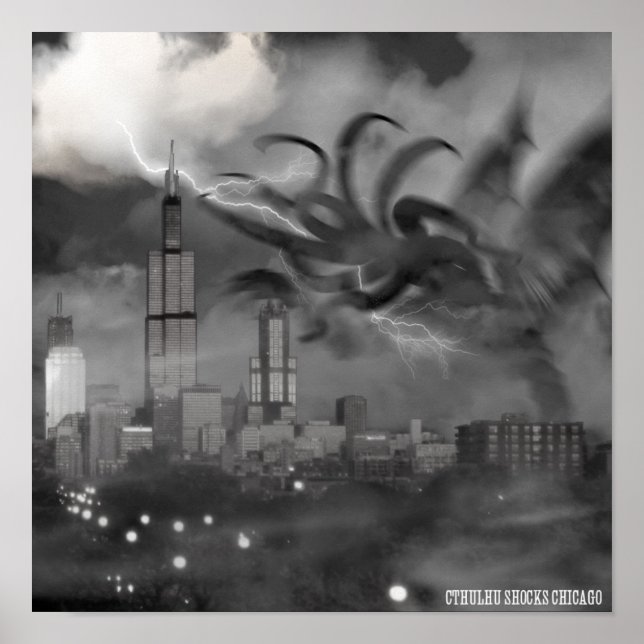 Cthulhu Shocks Poster de Chicago (Frente)