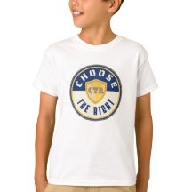 CTR principal do LDS Escolha o Batismo da camisa d